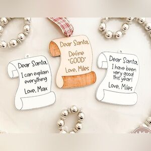 Holiday Scroll Ornament